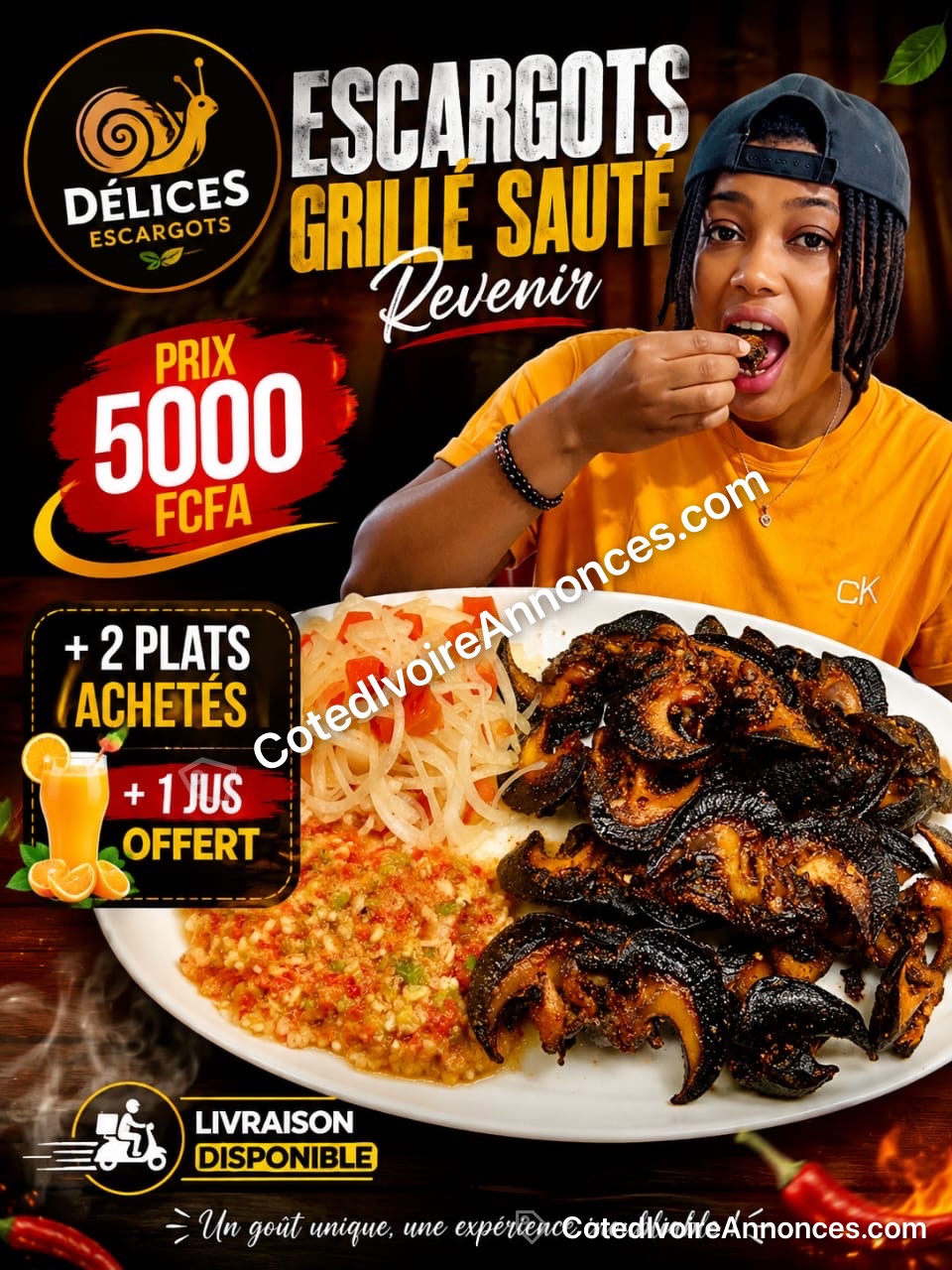 Escargots grillés sautés revenir — Autres à Abidjan