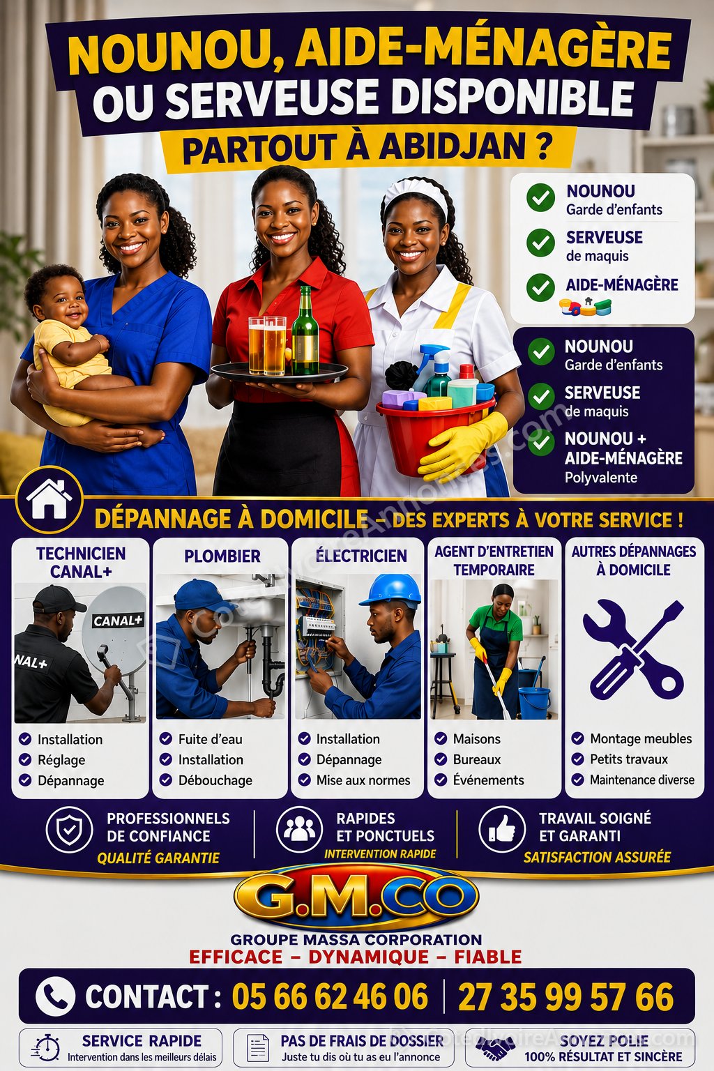 EMPLOI à Abidjan