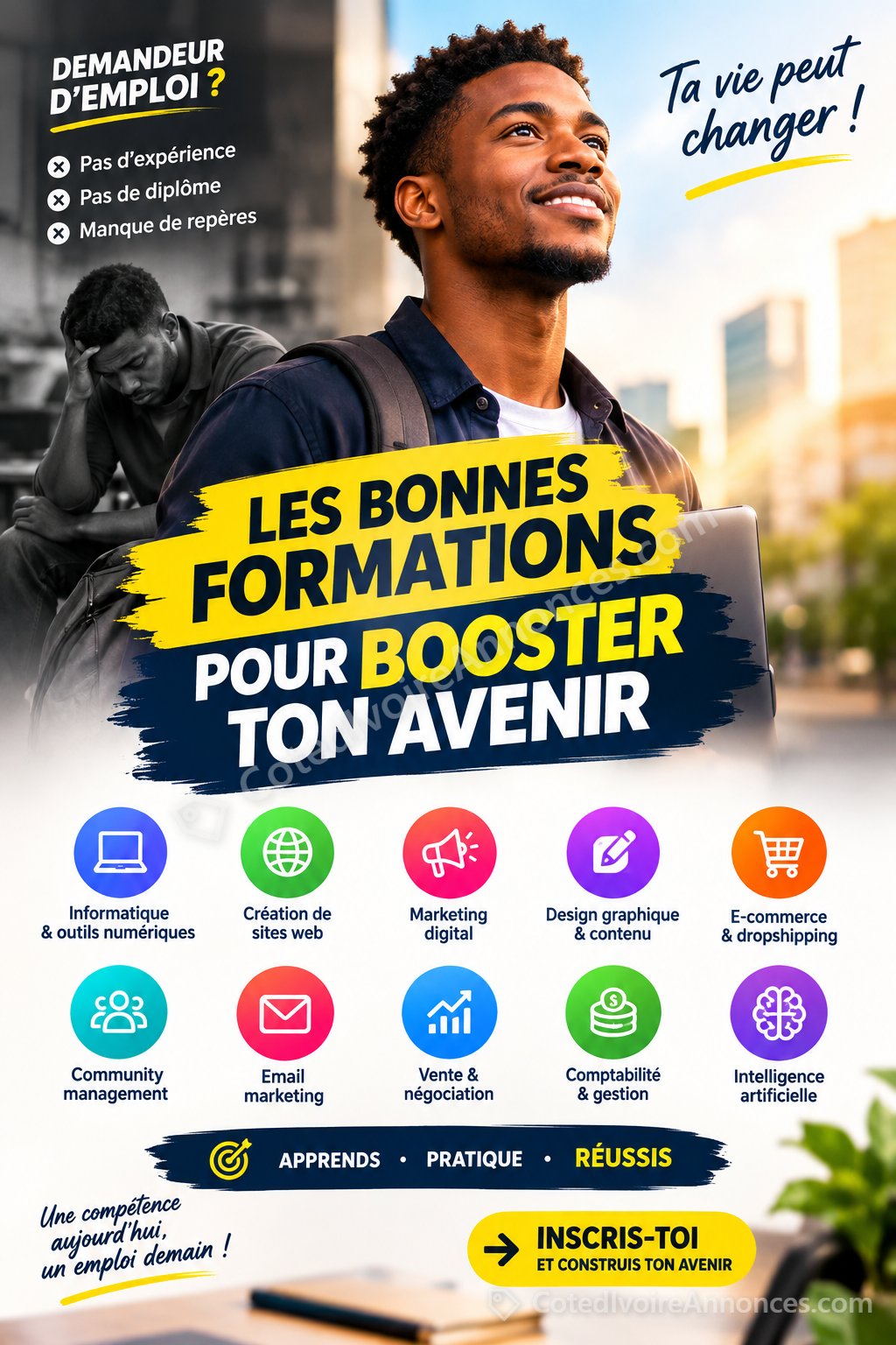 đ Rejoignez la formation et commencez Ă construire votre nouvelle compĂ©tence Ă 1.500F Ă Abidjan