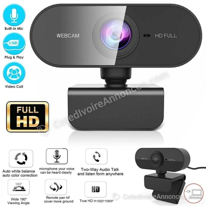 Webcam Full HD 1080 à Abidjan