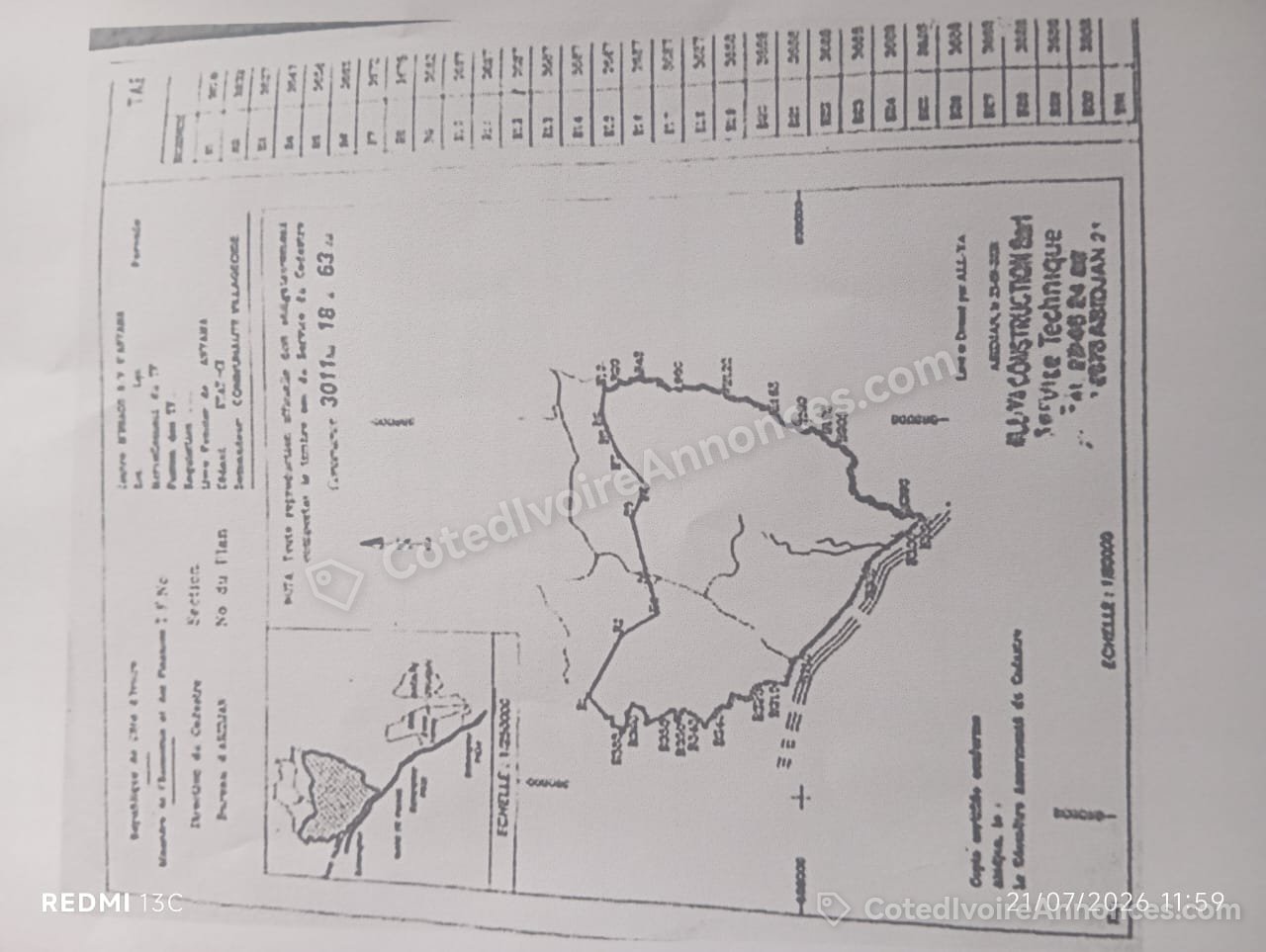 Vente de bien à Abidjan