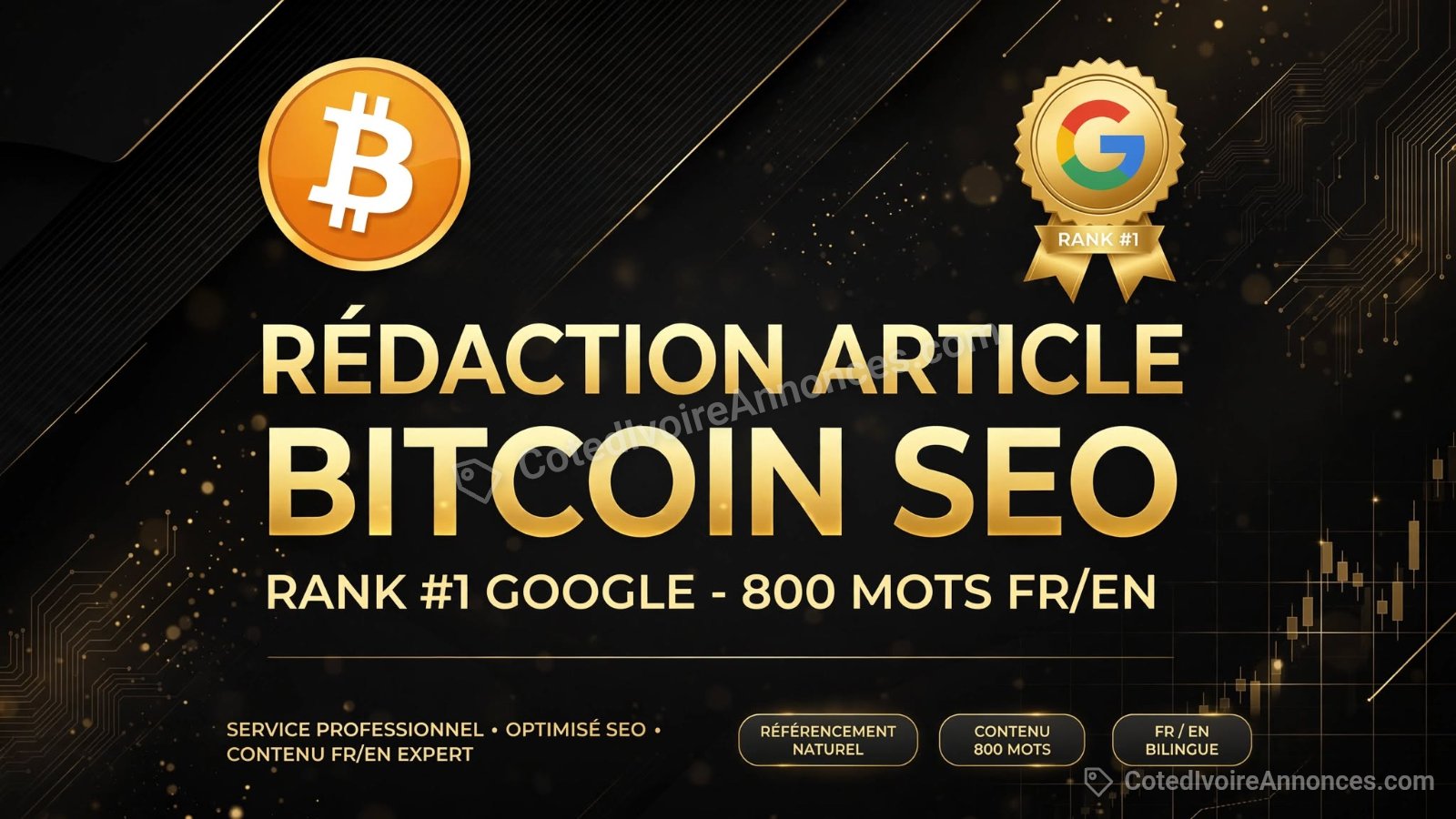 Rédacteur SEO BOURSE, TRADING, CRYPTO à Abidjan