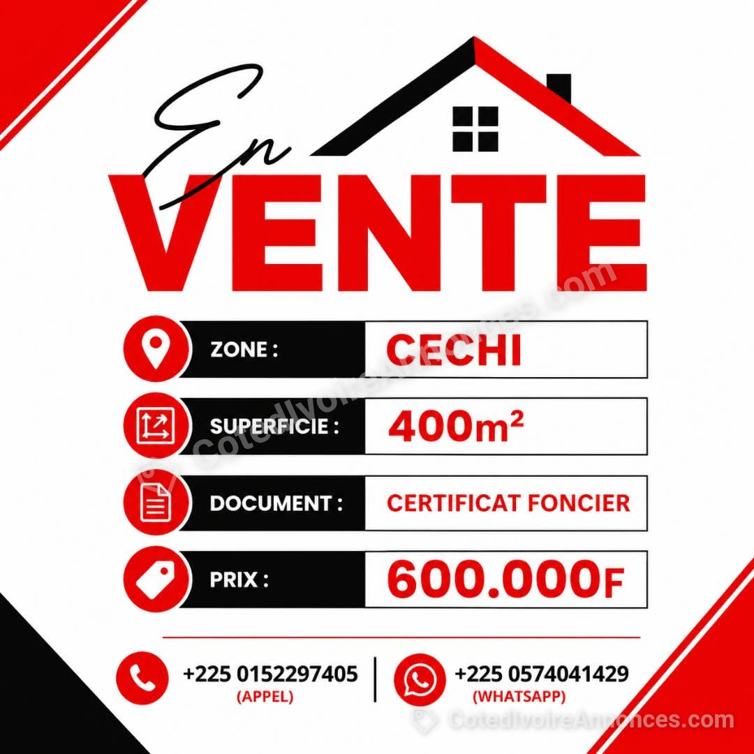 Parcelle sécurisé à vendre