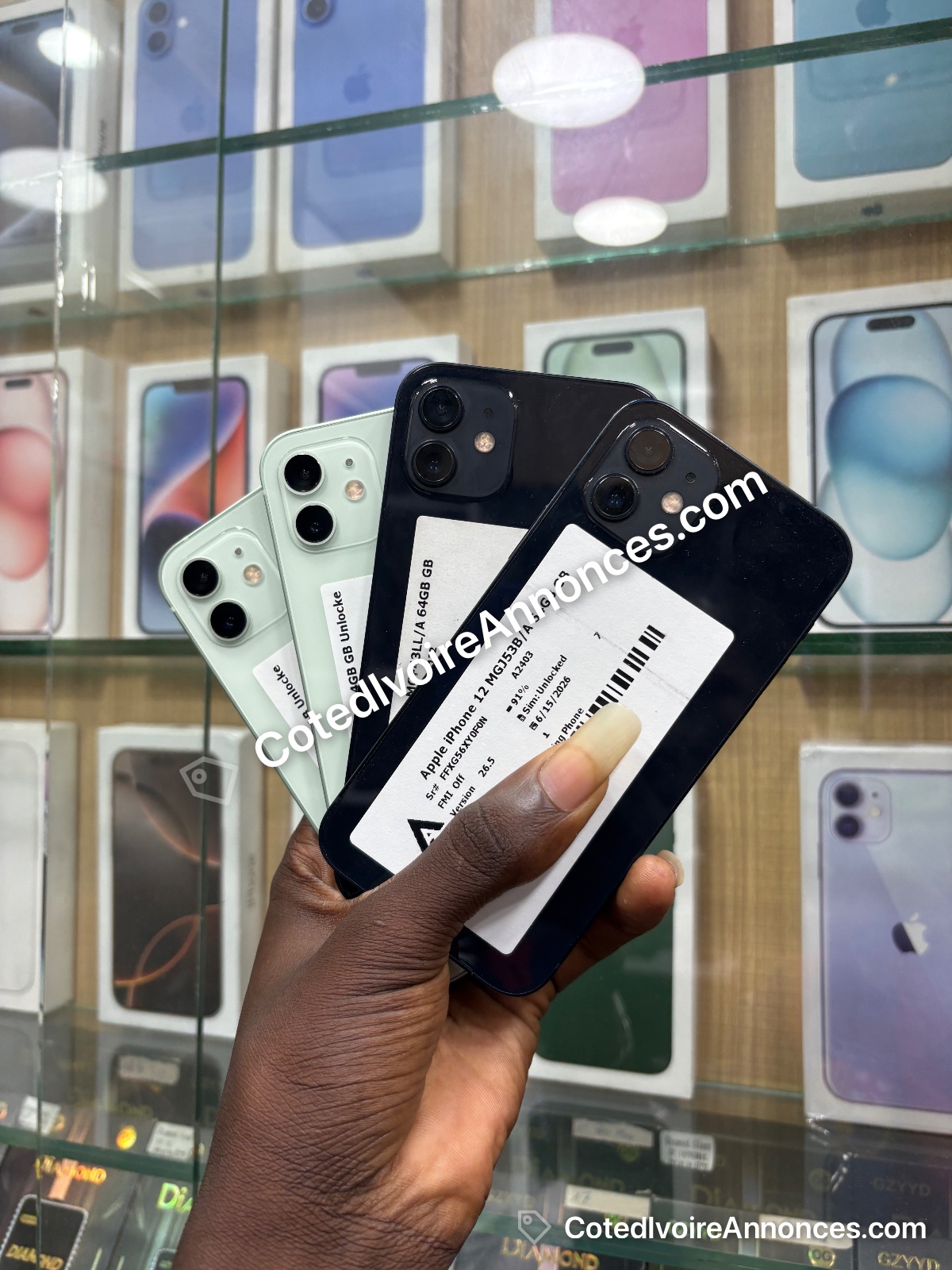 iPhone 12 simple casi neuf 64gb à Abidjan