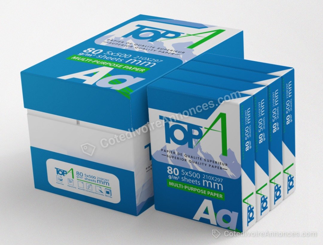 Papiers rame A4 80gsm à Abidjan