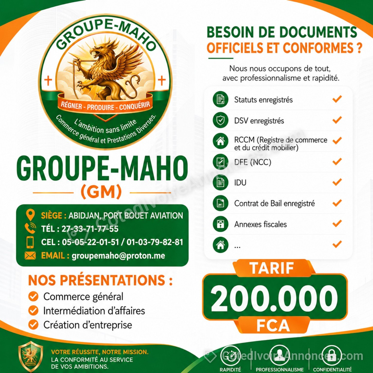 Formalité administrative à Abidjan