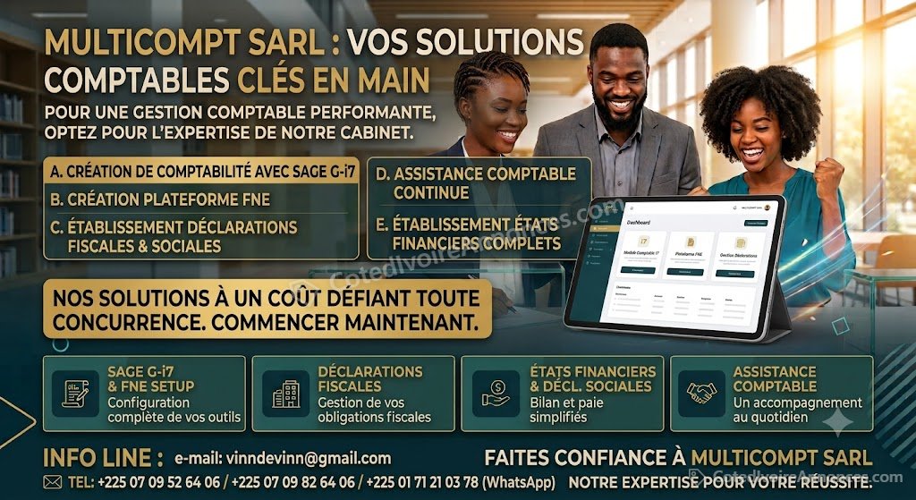 VOS SOLUTIONS COMPTABLES CLES EN MAIN à Abidjan