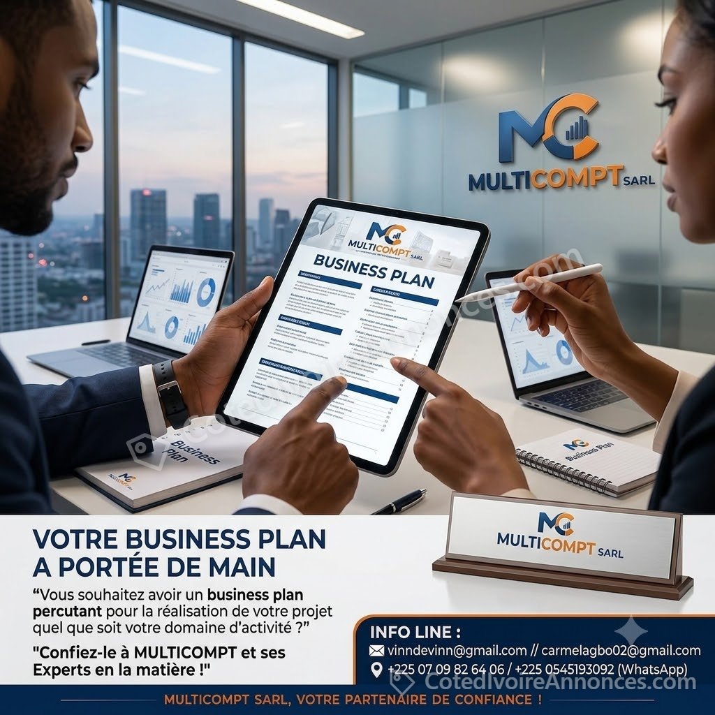 VOTRE BUSINESS PLAN A PORTEE DE MAIN à Abidjan