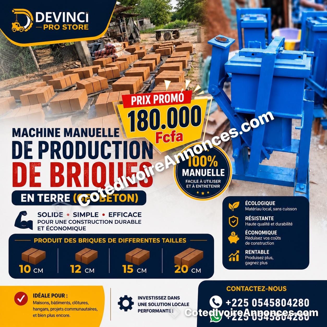 Machine de Geobeton à Abidjan