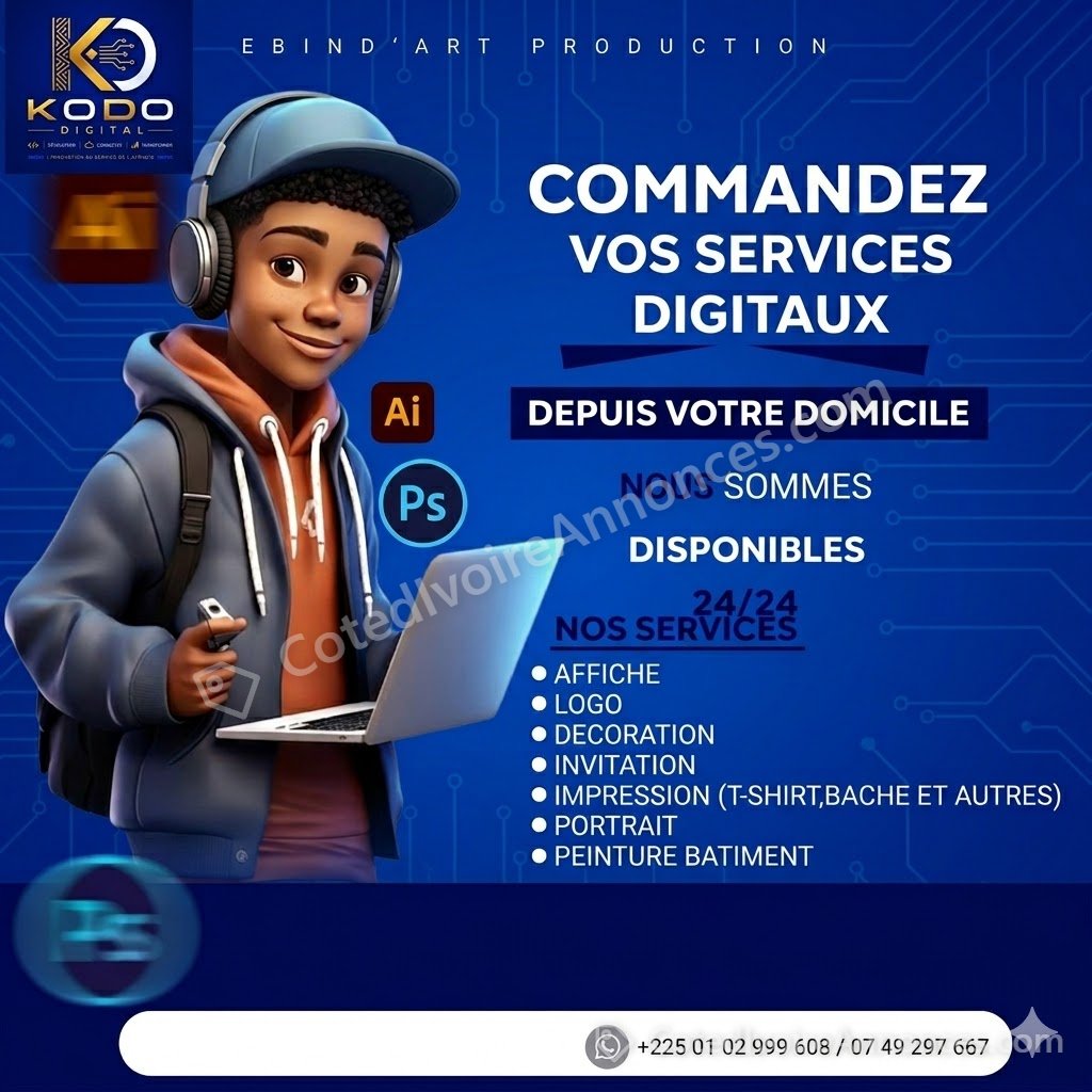 Conception Visuels et Numérique à Abidjan