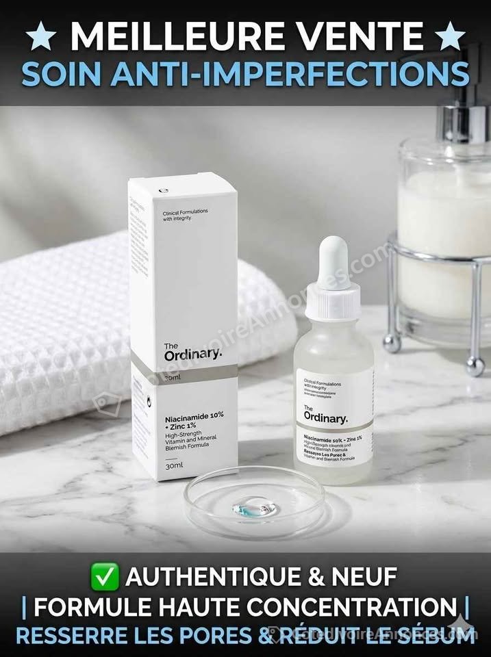 The Ordinary – Niacinamide 10% + Zinc 1% : Le sauveur des peaux à imperfections ! à Abidjan
