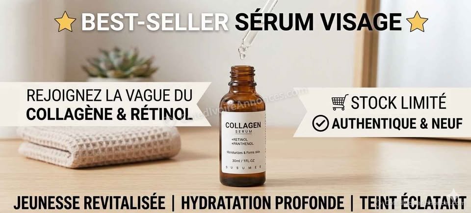 SUSUMEE – Sérum Collagène & Rétinol : Le secret d'une jeunesse revitalisée ! à Abidjan