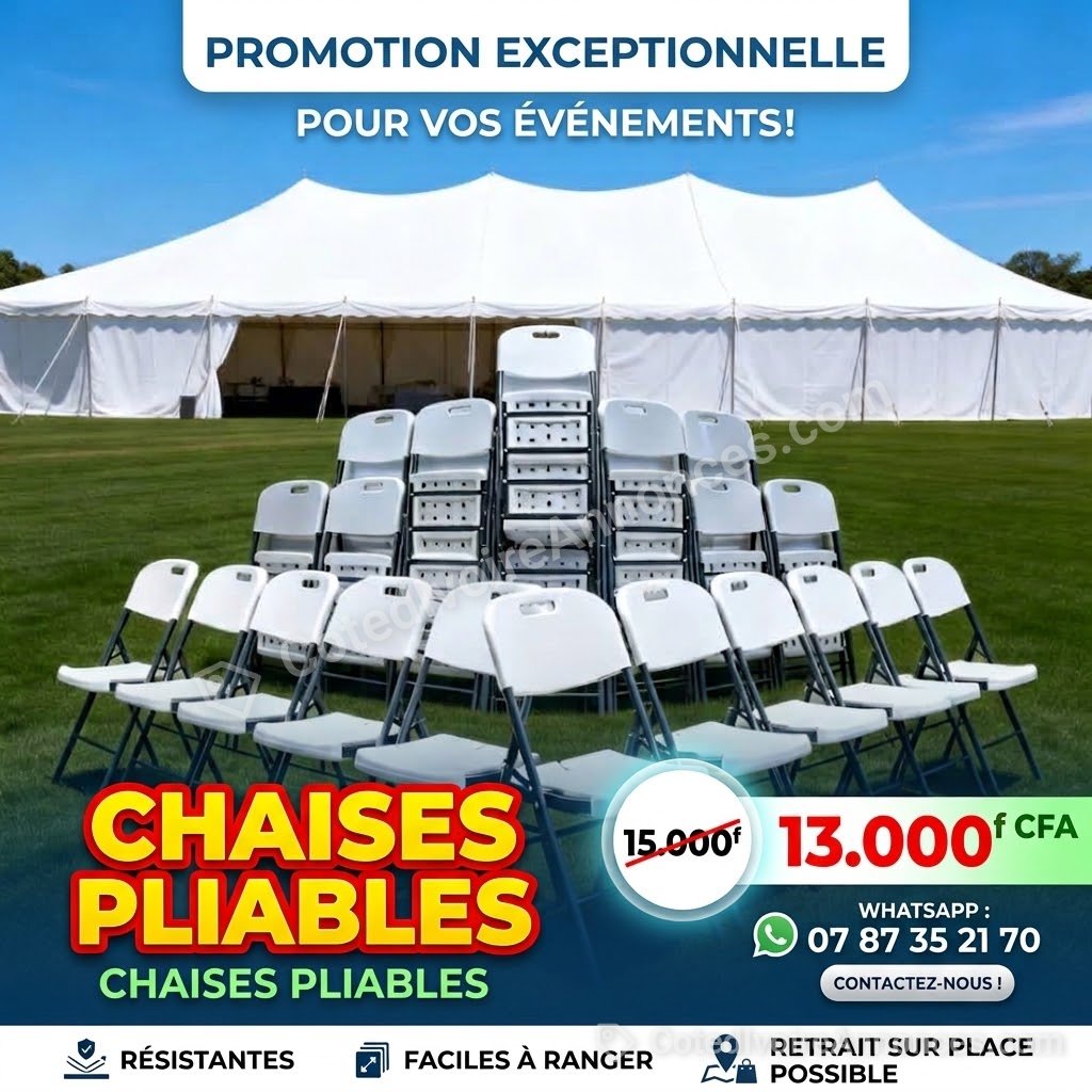 Chaises pliables — Maison & Jardin à Abidjan