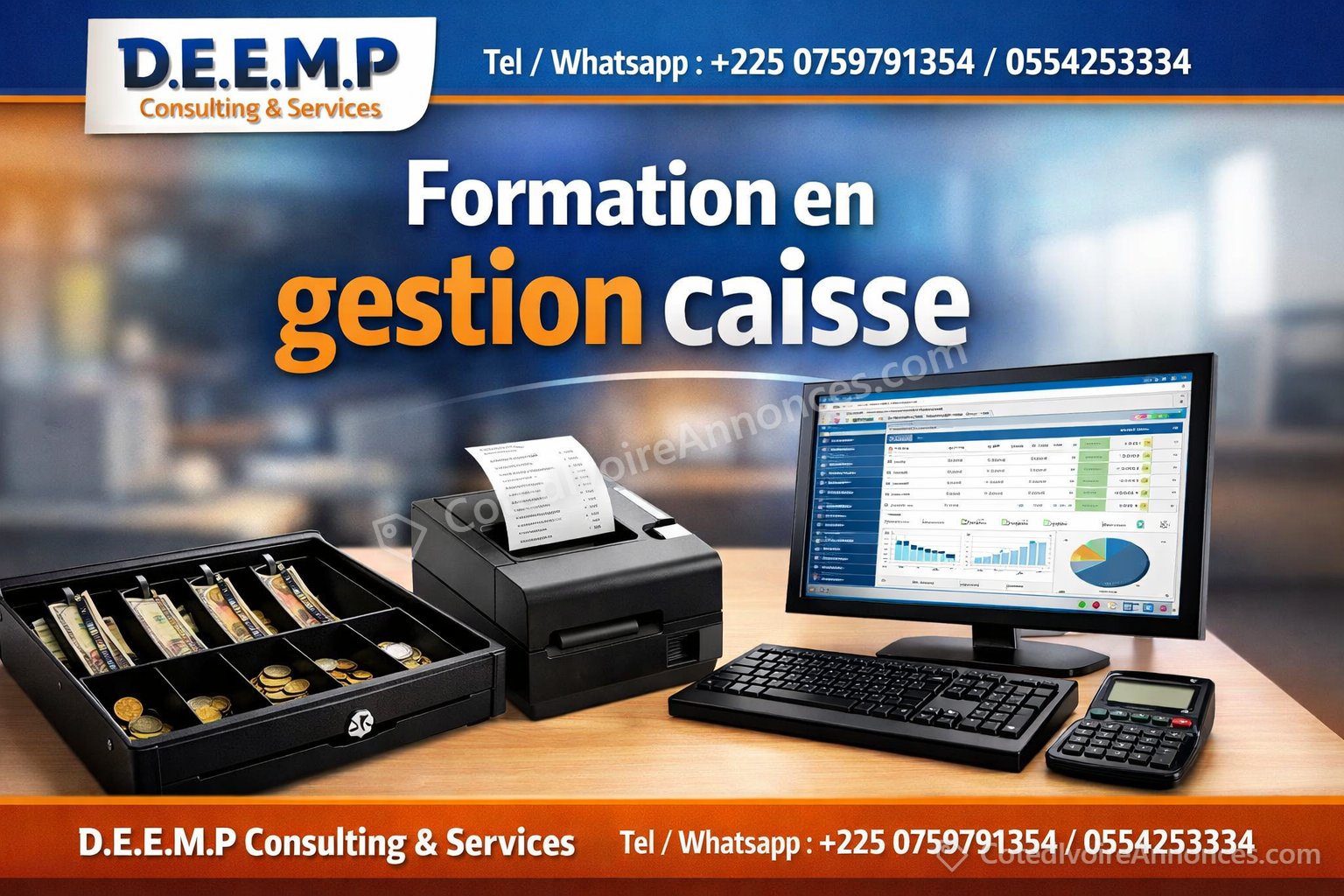 FORMATION EN GESTION DES CAISSE ET STOCKS — Services à Abidjan