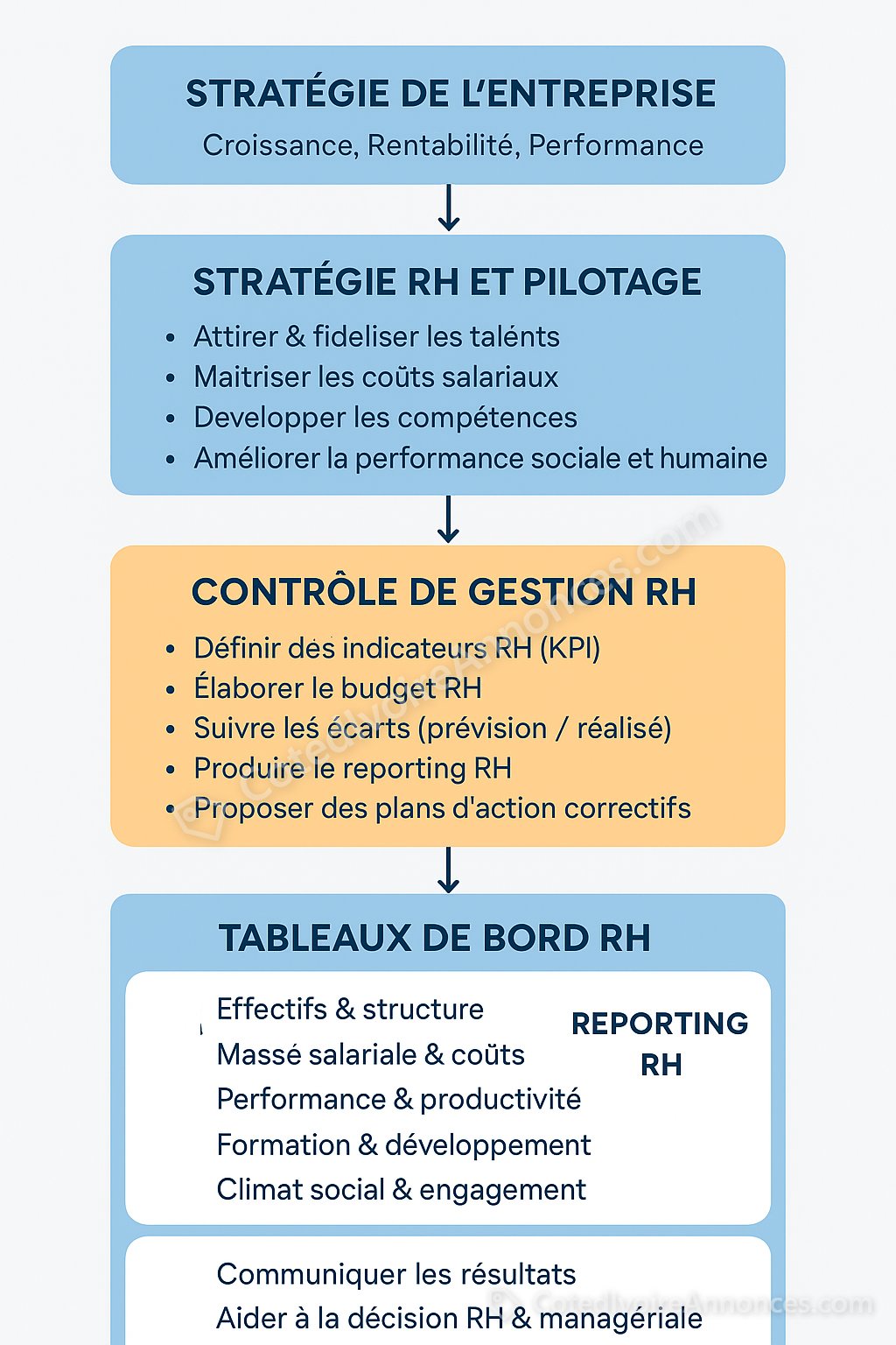 FORMATION EN CONTROLE DE GESTION : PILOTAGE DE LA PERFORMANCE DES RESSOURCES HUMAINES — Services à Abidjan