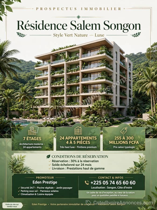 résidence Salem — Immobilier à Abidjan