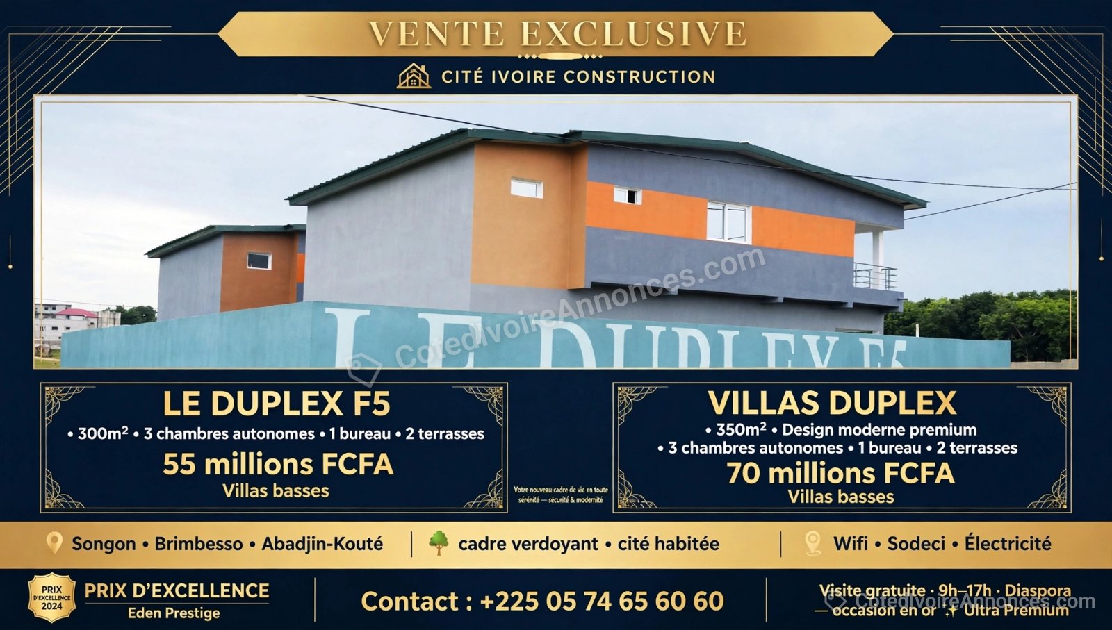 vente de villas duplex haut standing — Immobilier à Abidjan