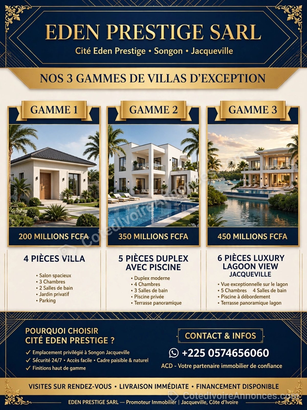 vente de villas duplex premium — Immobilier à Abidjan