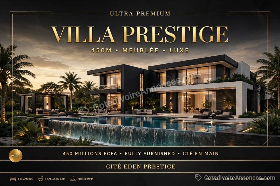 vente de villas haut standing premium — Immobilier à Abidjan
