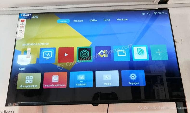 TV LED 43" ANDROID AVEC WIFI - 43 Pouces - 3 Ports HDMI / 2Ports USB — photo 1