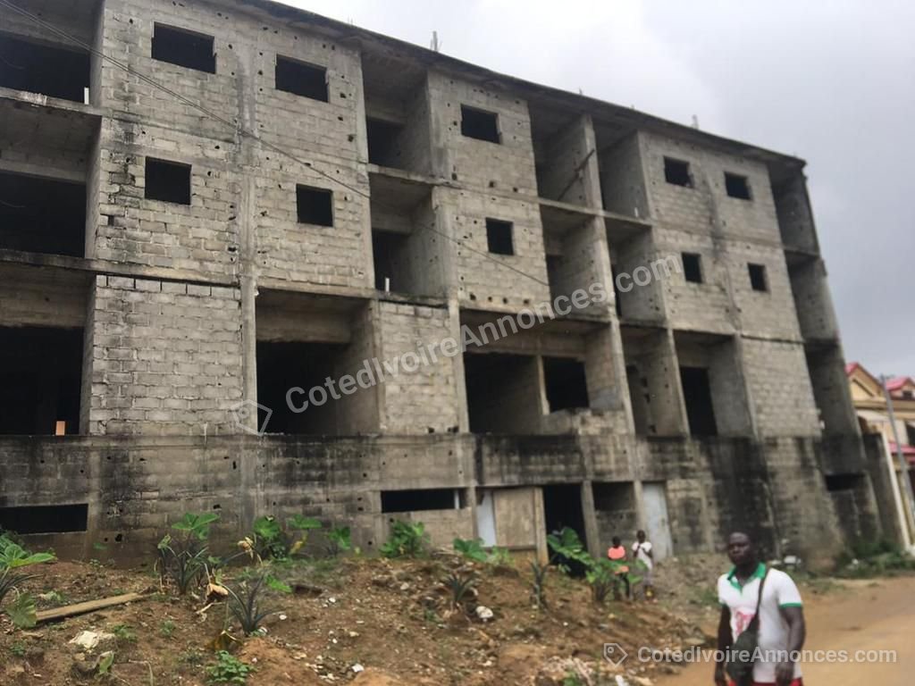 Type de Bien : Immeuble R+3 en vente, Cocody Bonoumin à Abidjan