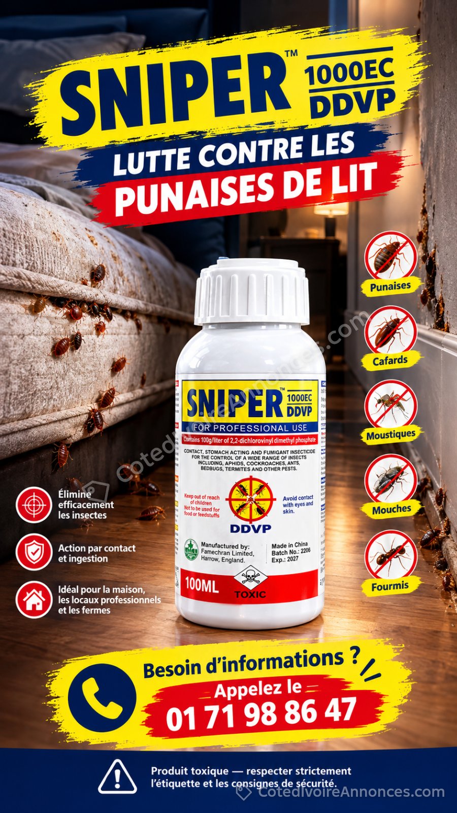 Lutter contre les punaises de lit — Autres à Abidjan
