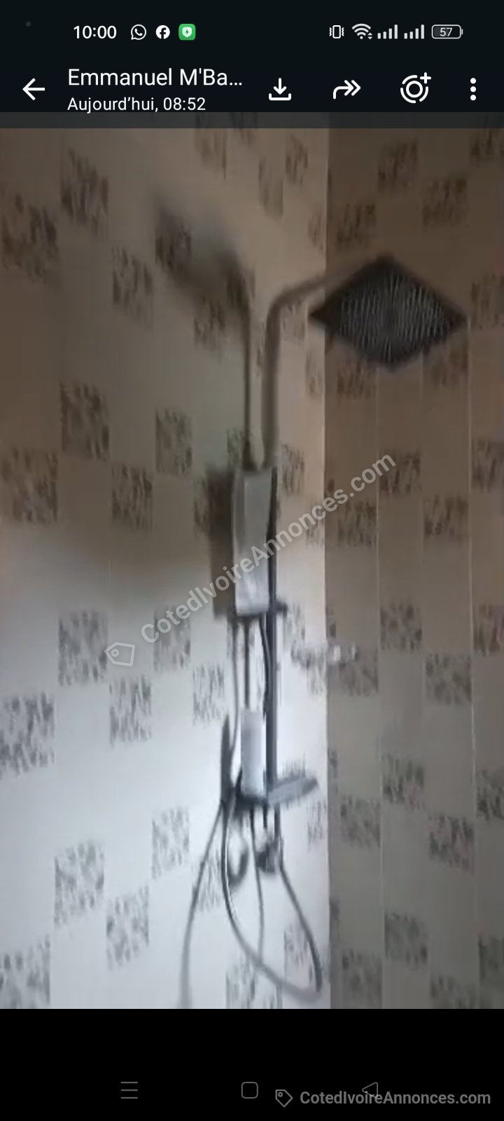 Location d' un 3 pièces à la Riviera 4 M Pouto à Abidjan