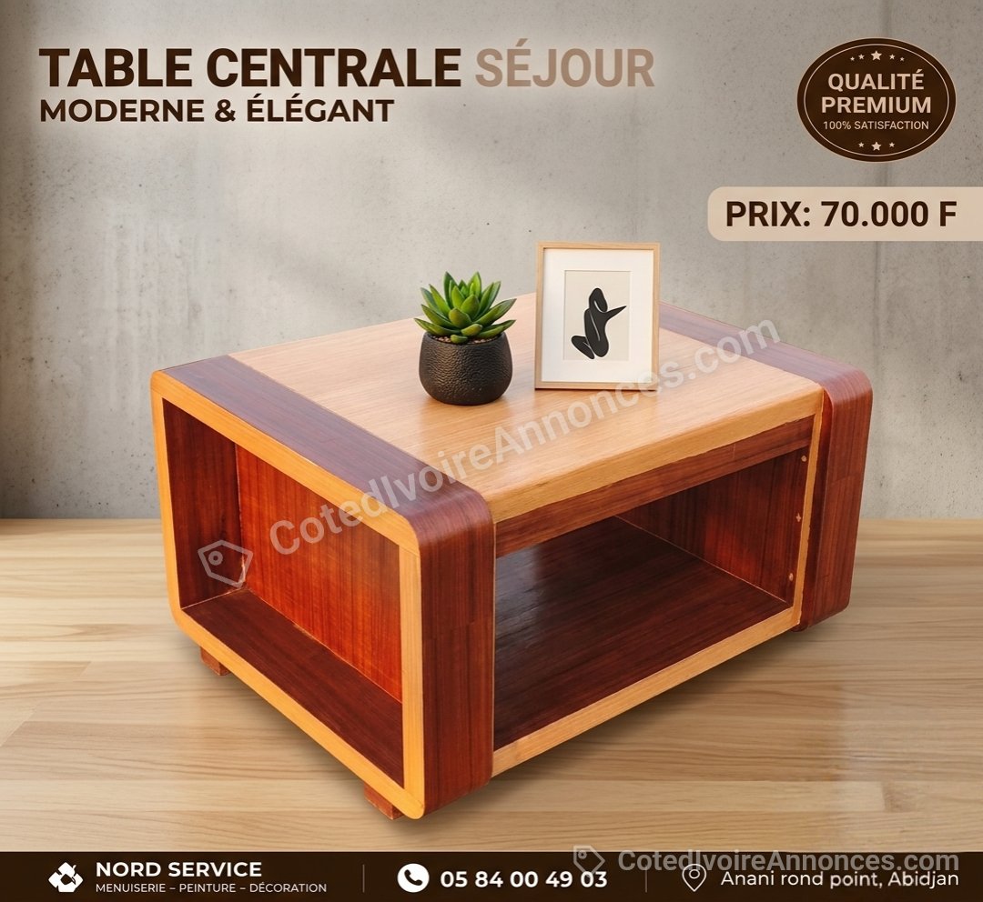 Meuble table centrale séjour — Autres à Abidjan