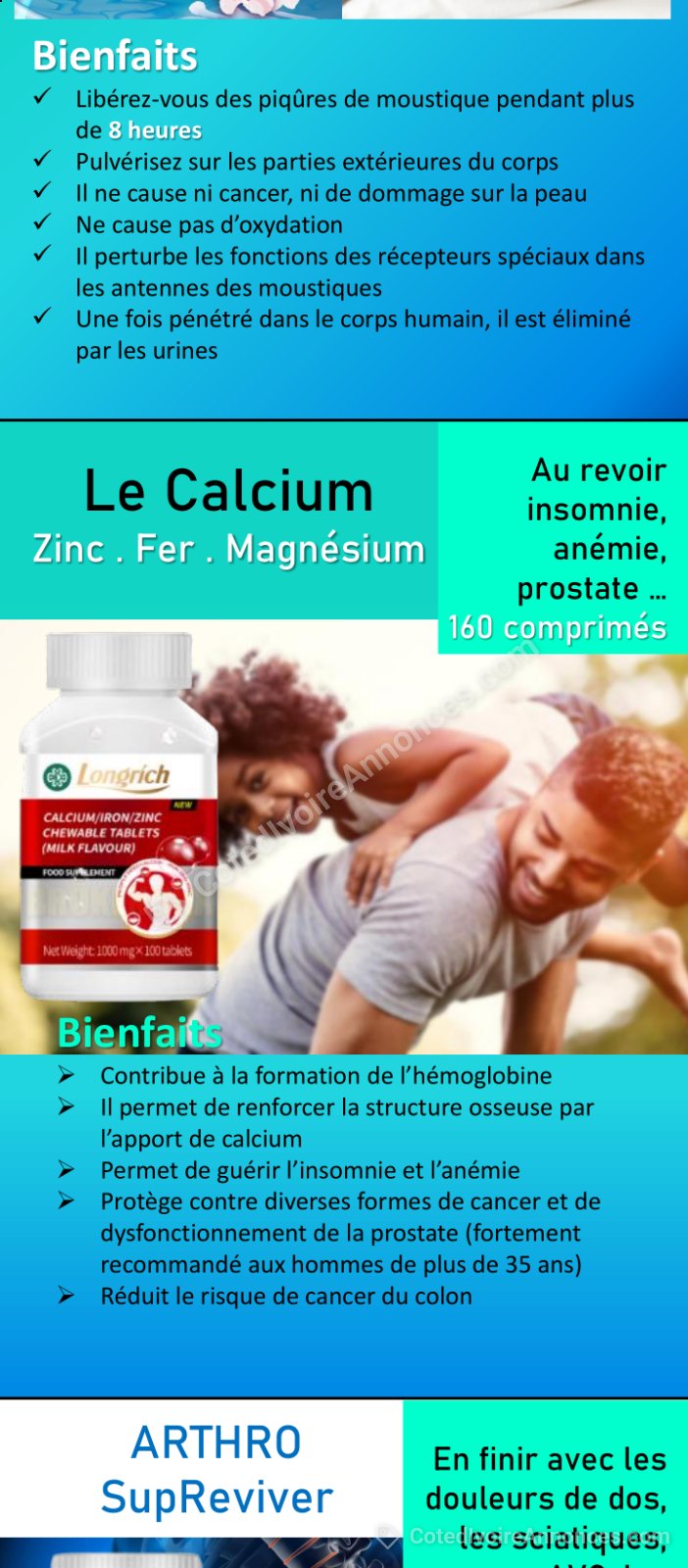 Calcium LONGRICH — Mode & Beauté à Abidjan