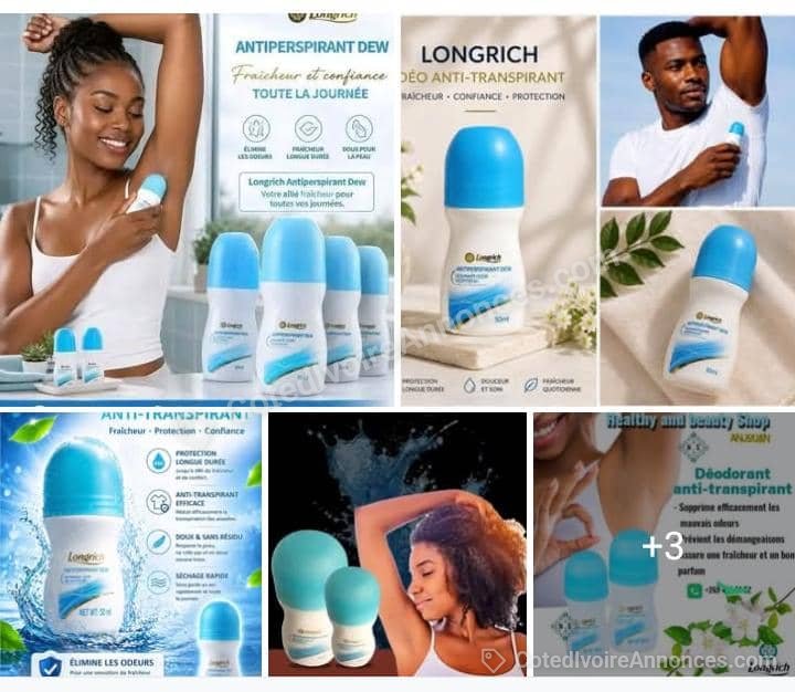 Déodorant anti transpirant longrich à Abidjan